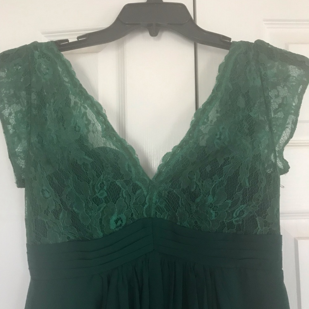 Forest Green Maternity Bridesmaid Dress